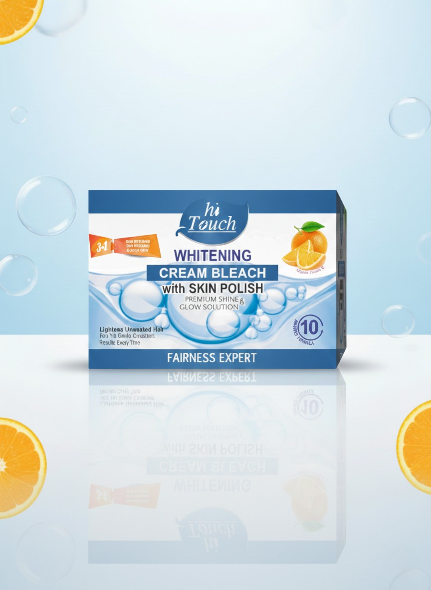 Hi-Touch Whitening Cream Bleach with Skin Polish – 3-in-1 Fairness Expert
